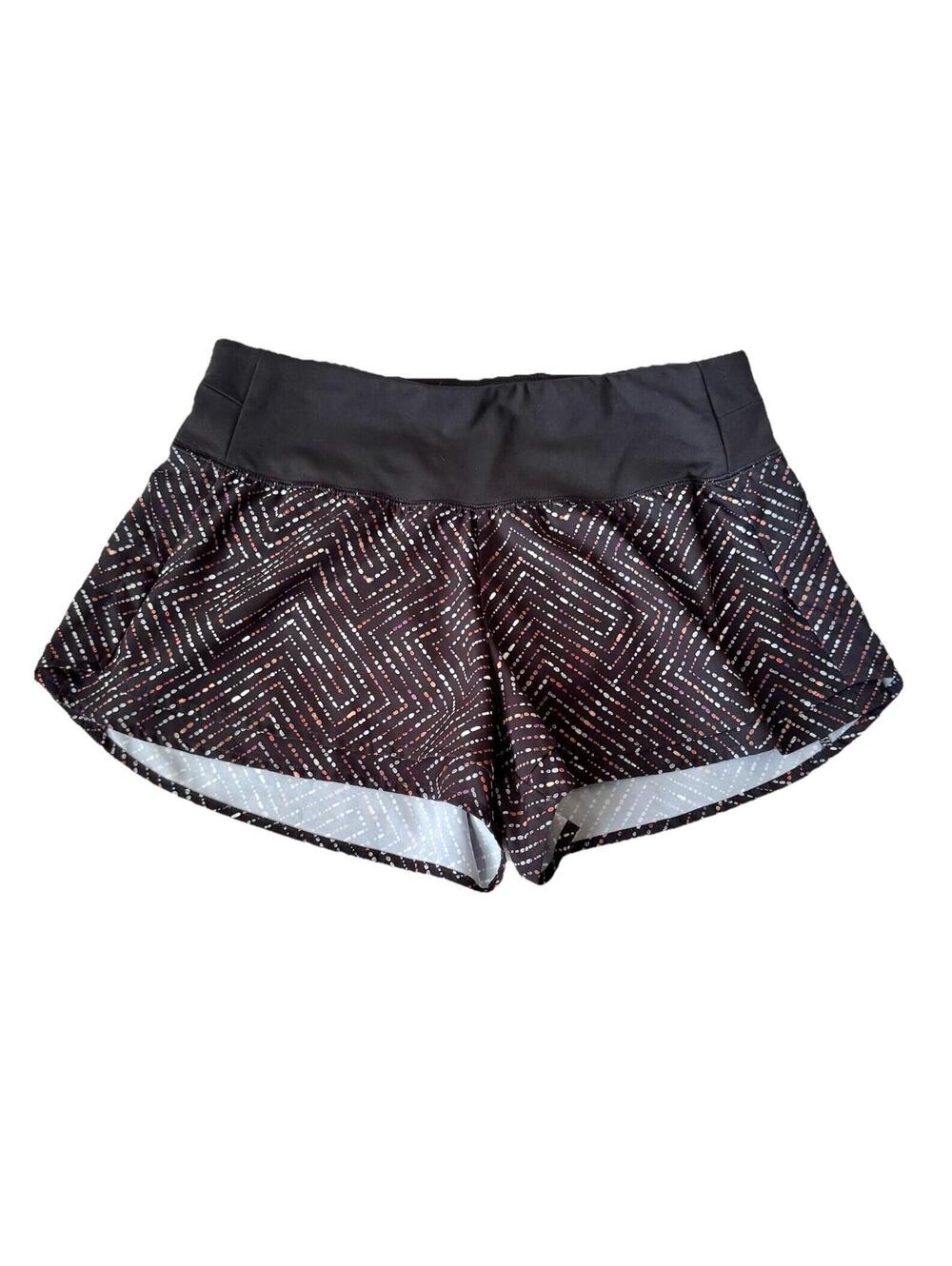 Calia Stay The Path Women’s Running Shorts Small Black Geometric Activewear